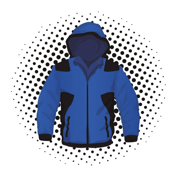 Chaqueta deportiva fitness masculina — Vector de stock