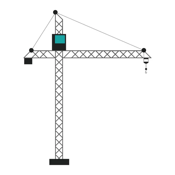 Konstrukce jeřábové věže — Stockový vektor