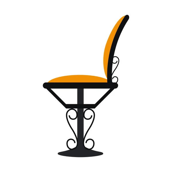 Старовинний ресторан стілець — стоковий вектор