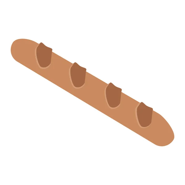 Baguette Pan francés — Vector de stock