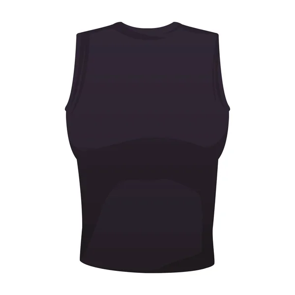 Fitness shirt met mouwen — Stockvector