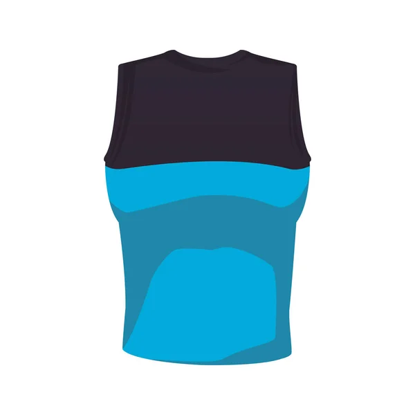 Fitness shirt met mouwen — Stockvector