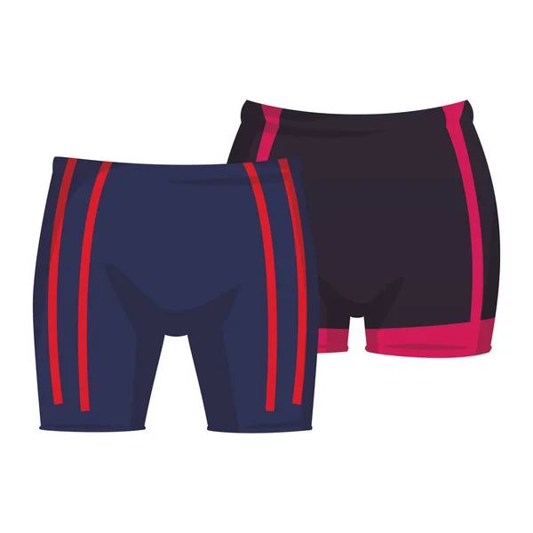 Dos pantalones deportivos ropa — Vector de stock