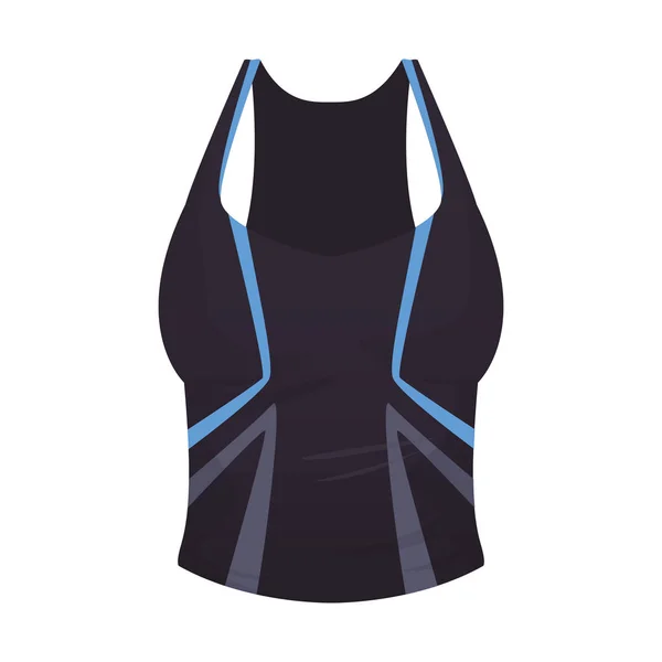 Mujer fitness blusa ropa — Vector de stock
