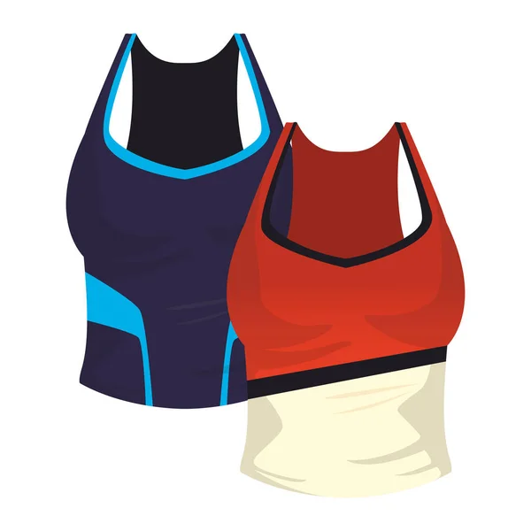 Женские спортивные блузки — стоковый вектор