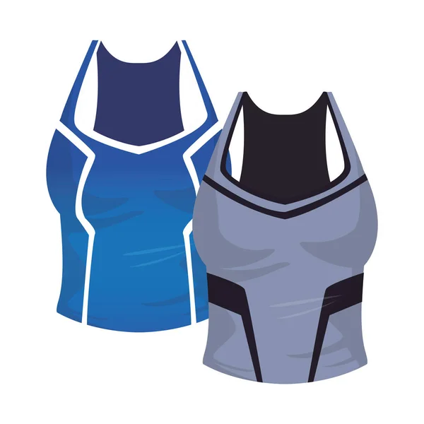 Ženy fitness halenky oblečení — Stockový vektor