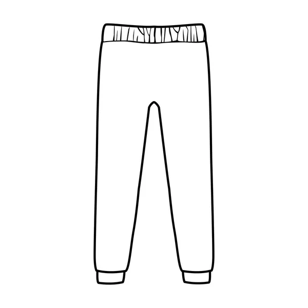 Pantalones fitness masculinos — Vector de stock