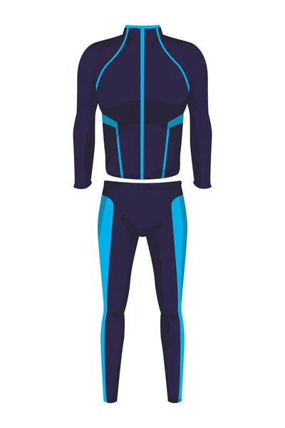 Traje deportivo fitness masculino — Vector de stock