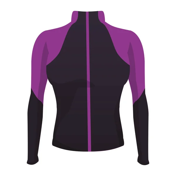 Mujer fitness jacket — Vector de stock