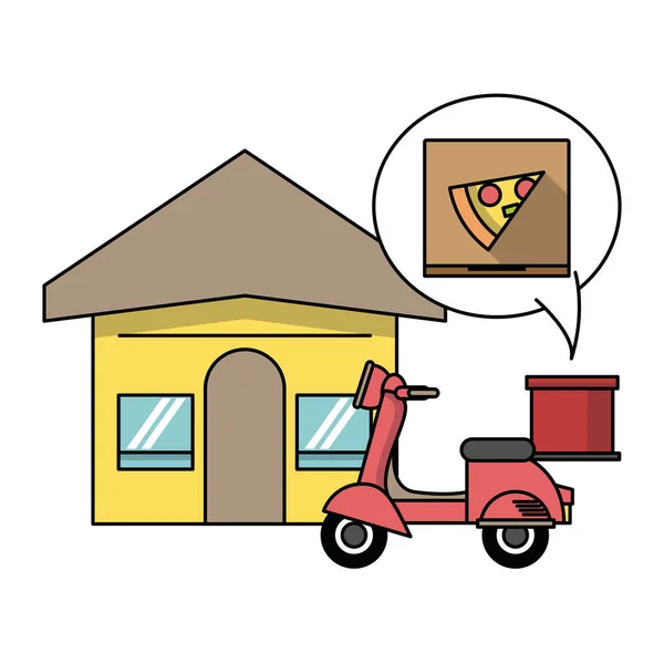 Pedido de comida rápida y entrega en línea — Archivo Imágenes Vectoriales