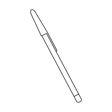 Kalem office öğe siyah ve beyaz