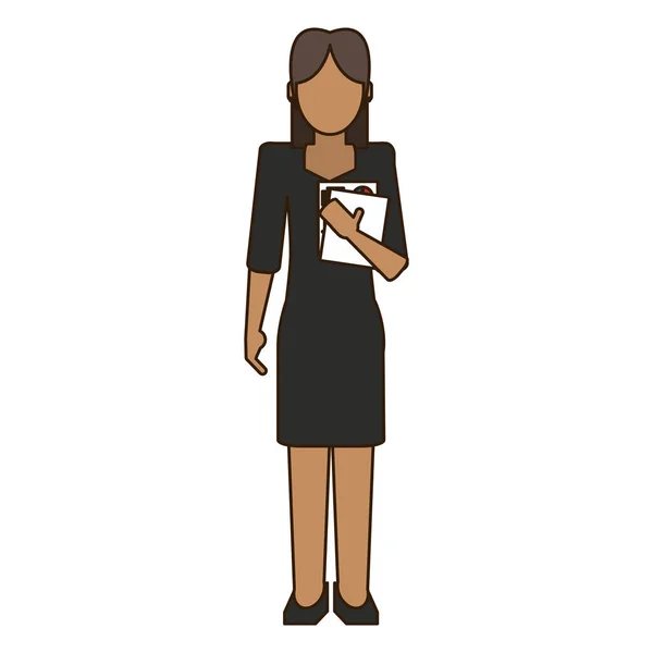 Profil avatar femme d'affaires — Image vectorielle