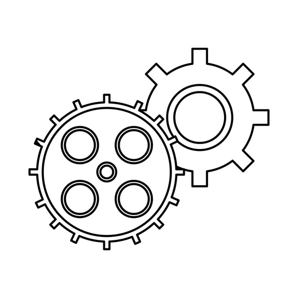 Gear finance icon — Stock Vector