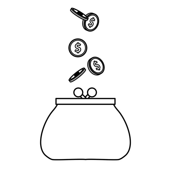 Mincí kabelce ikona — Stockový vektor