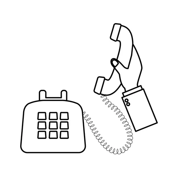 Icono de asistencia telefónica — Vector de stock