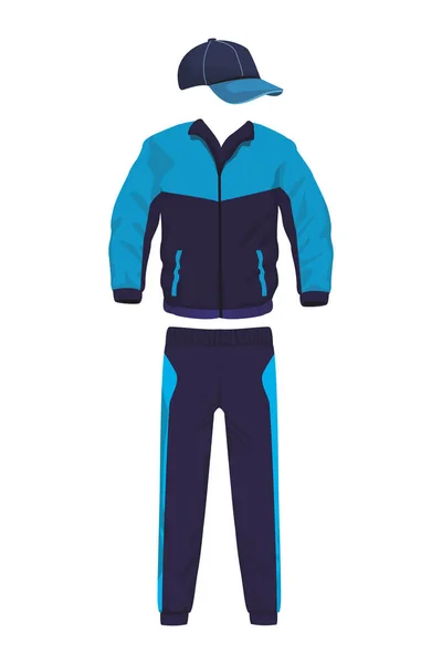 Sport kleding man en vrouw — Stockvector