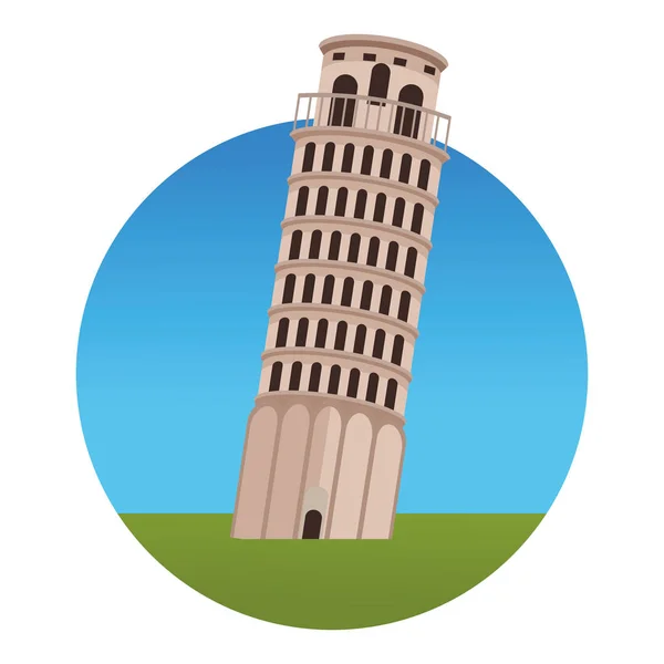 Пам'ятник вежу Піза — стоковий вектор