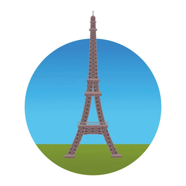 Torre Eiffel monumento — Vetor de Stock