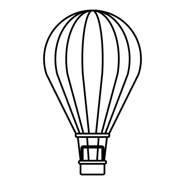 Travel hot air balloon — Stock Vector