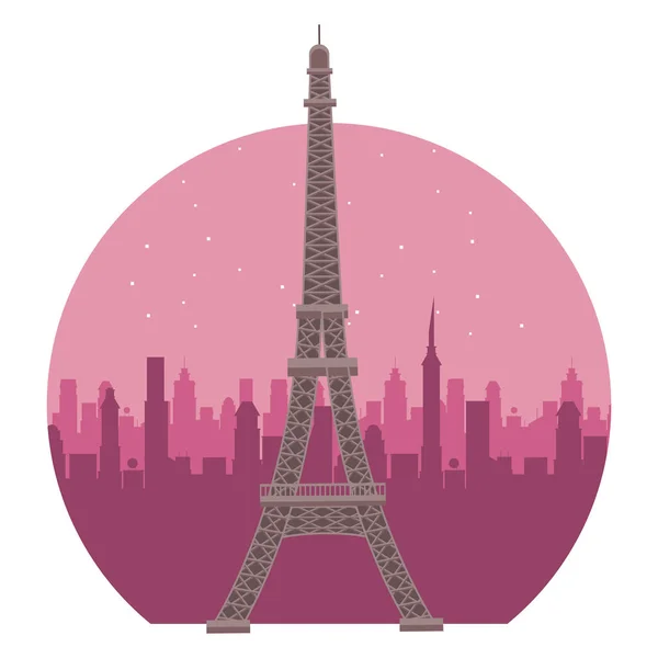 Tour Eiffel monument — Image vectorielle