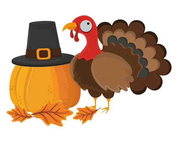 Thanksgiving day turkey — Stock Vector