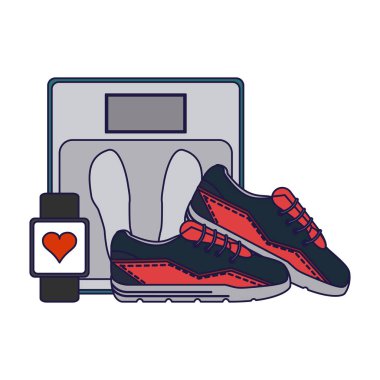 Spor salonu ve fitness öğeleri