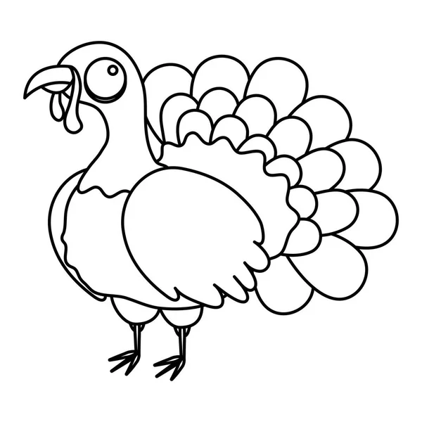 Thanksgiving day turkey — Stock Vector