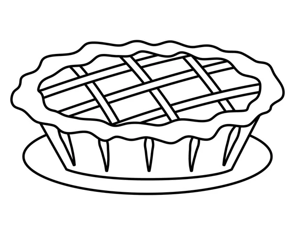 Den díkůvzdání koláč — Stockový vektor