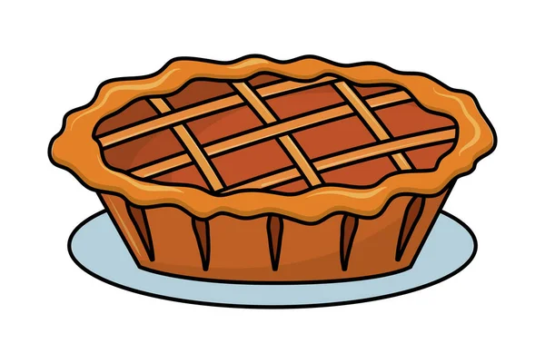 Pastel de día de acción de gracias — Vector de stock