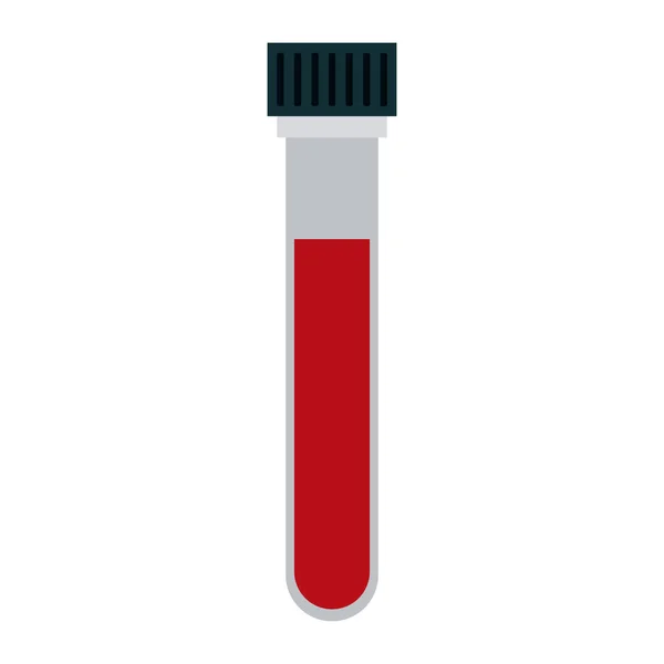 İzole kan test tüpü — Stok Vektör