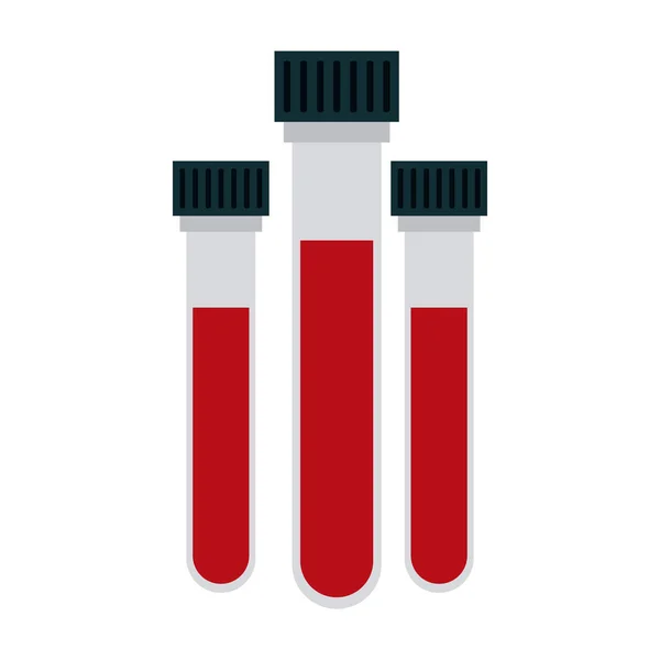 Пробірки для досліджень крові — стоковий вектор