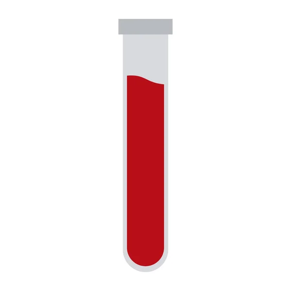 Krevní test tube, samostatný — Stockový vektor