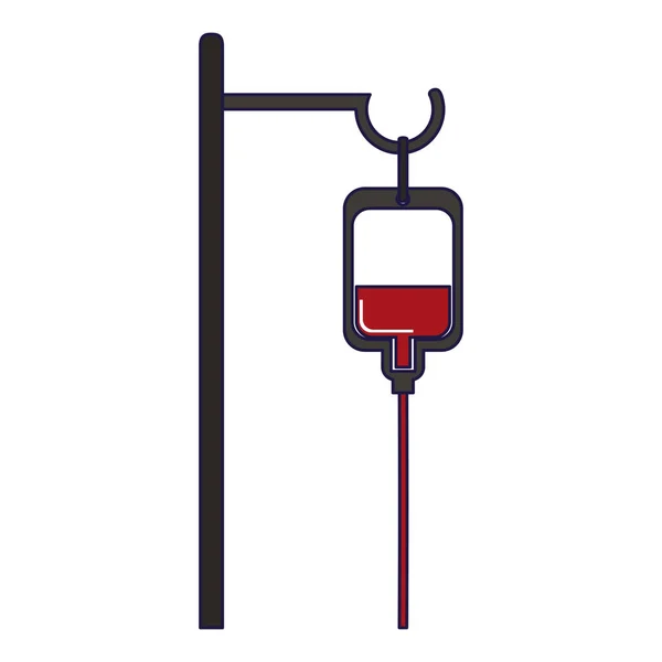 Kan torbası stand — Stok Vektör