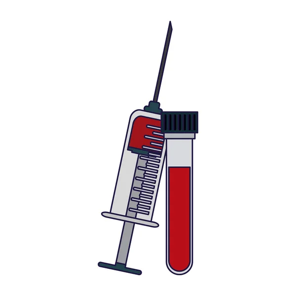 Трубки для анализа крови — стоковый вектор