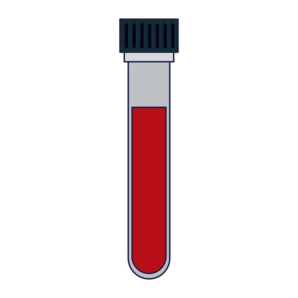 Krevní test tube, samostatný — Stockový vektor