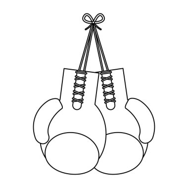 siyah ve beyaz asılı boxig eldiven