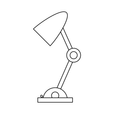 Masa ışık lambası siyah ve beyaz