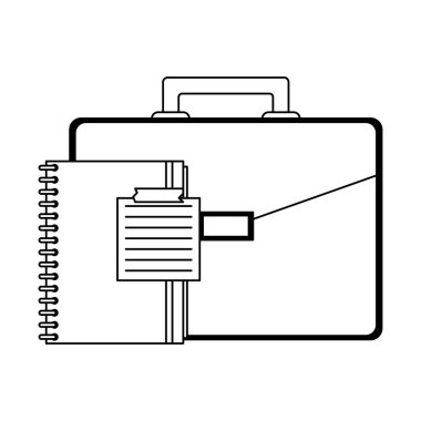 İş ve office öğeleri siyah ve beyaz