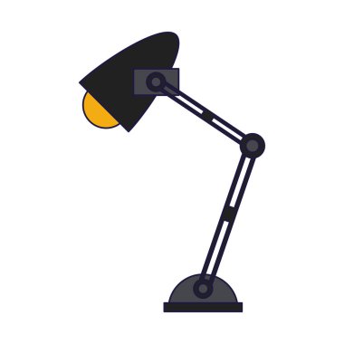 Resepsiyon ışık lamba izole vektör çizim grafik tasarım