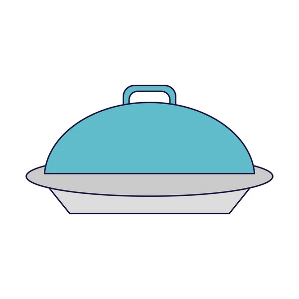Σύμβολο πιάτο θόλο — Διανυσματικό Αρχείο