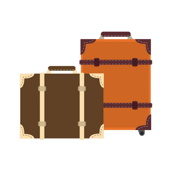 Equipamiento de equipaje de viaje — Vector de stock