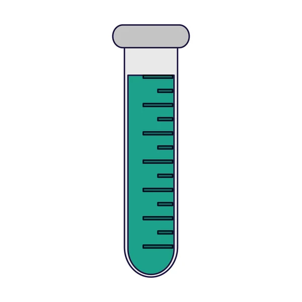 Chemie zkumavky modré čáry — Stockový vektor