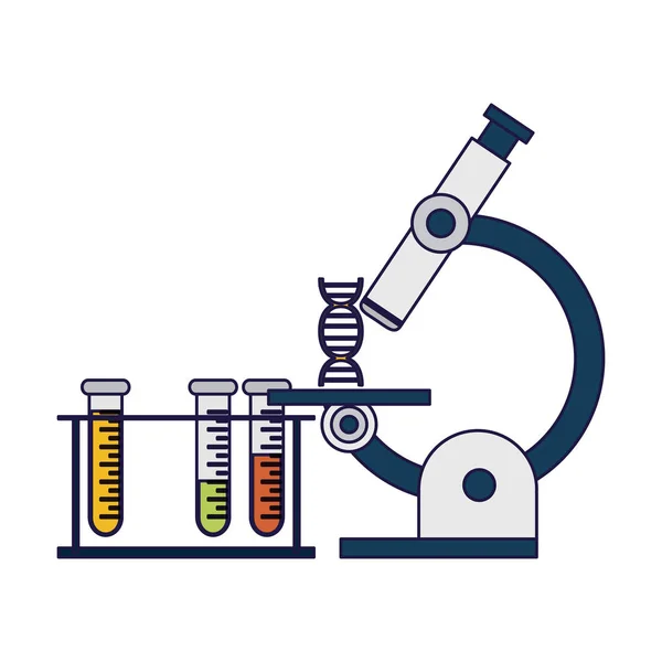 Wissenschaftliche Experimente und Untersuchungen Blaue Linien — Stockvektor