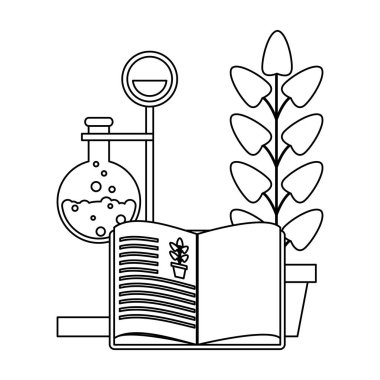 Bilim deneyleri ve soruşturma siyah ve beyaz