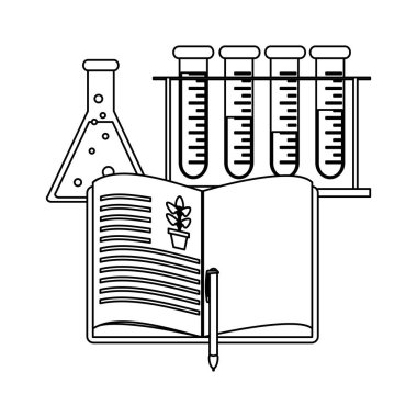 Bilim deneyleri ve soruşturma siyah ve beyaz