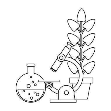 Bilim deneyleri ve soruşturma siyah ve beyaz