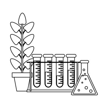 Bilim deneyleri ve soruşturma siyah ve beyaz