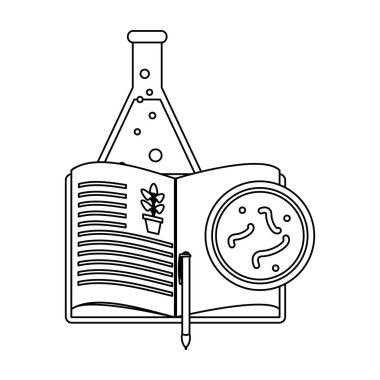 Bilim deneyleri ve soruşturma siyah ve beyaz