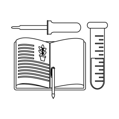 Bilim deneyleri ve soruşturma siyah ve beyaz