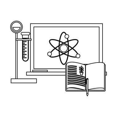 Bilim deneyleri ve soruşturma siyah ve beyaz